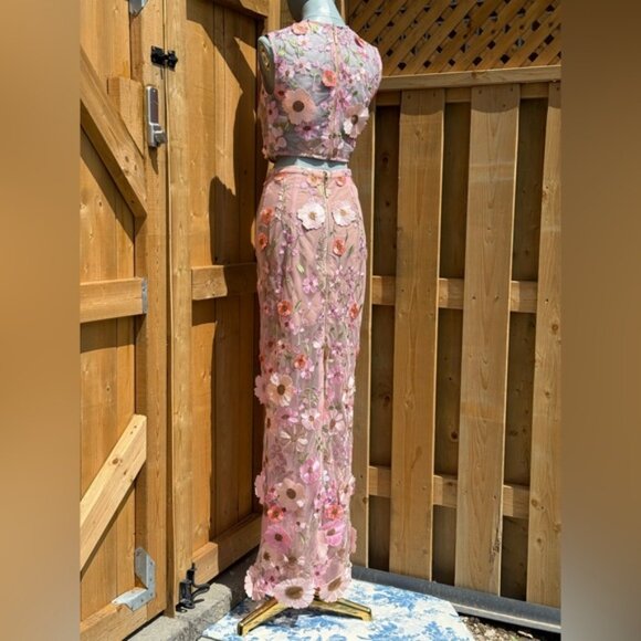 🆕 BRONX & BANCO 🧿 NWOT Jasmine Pastel Pink Multi Two Piece Set, Sz S / US 4 - Picture 8 of 14